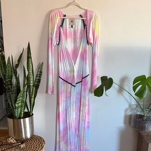 One Teaspoon Colorful Tie-Dye Long Sleeve Dress/Tunic